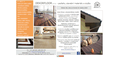 Desktop Screenshot of dekorfloor.cz