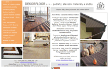 Tablet Screenshot of dekorfloor.cz